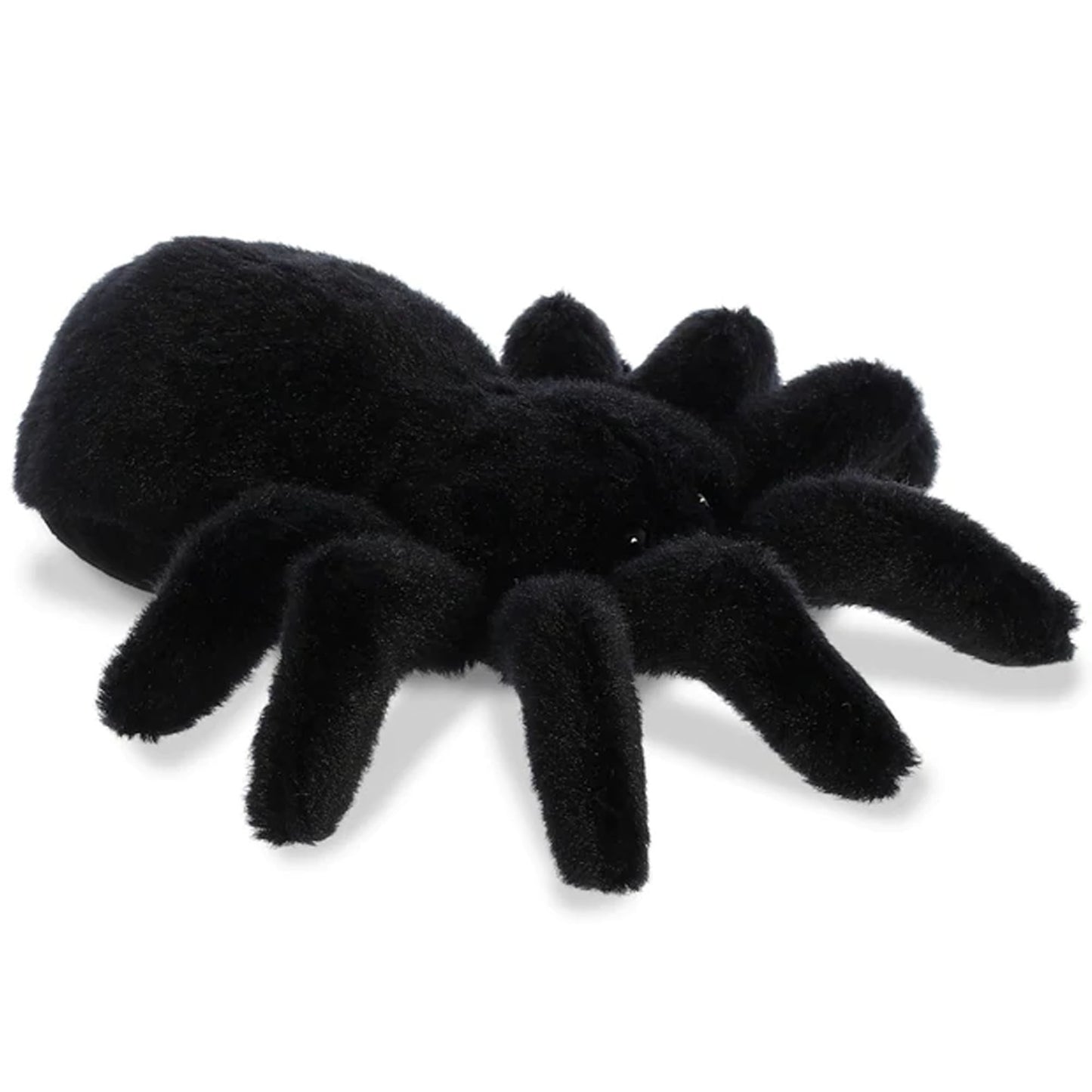 Black Tarantula Spider Flopsie Soft Toy (Side View) | Happy Piranha