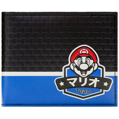 Team Mario Japanese Katakana Design Bifold Wallet | Happy Piranha