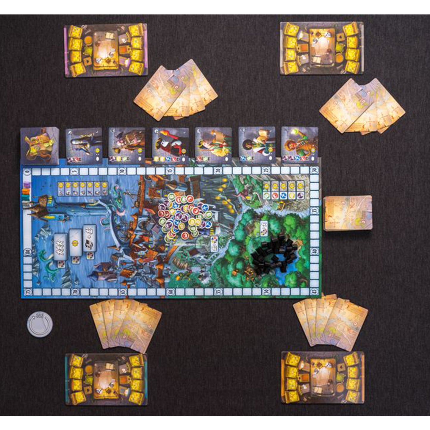 Thieves Den Board Game Gameplay Set-up | Happy Piranha