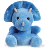 Blue Triceratops Palm Pal Soft Toy | Happy Piranha