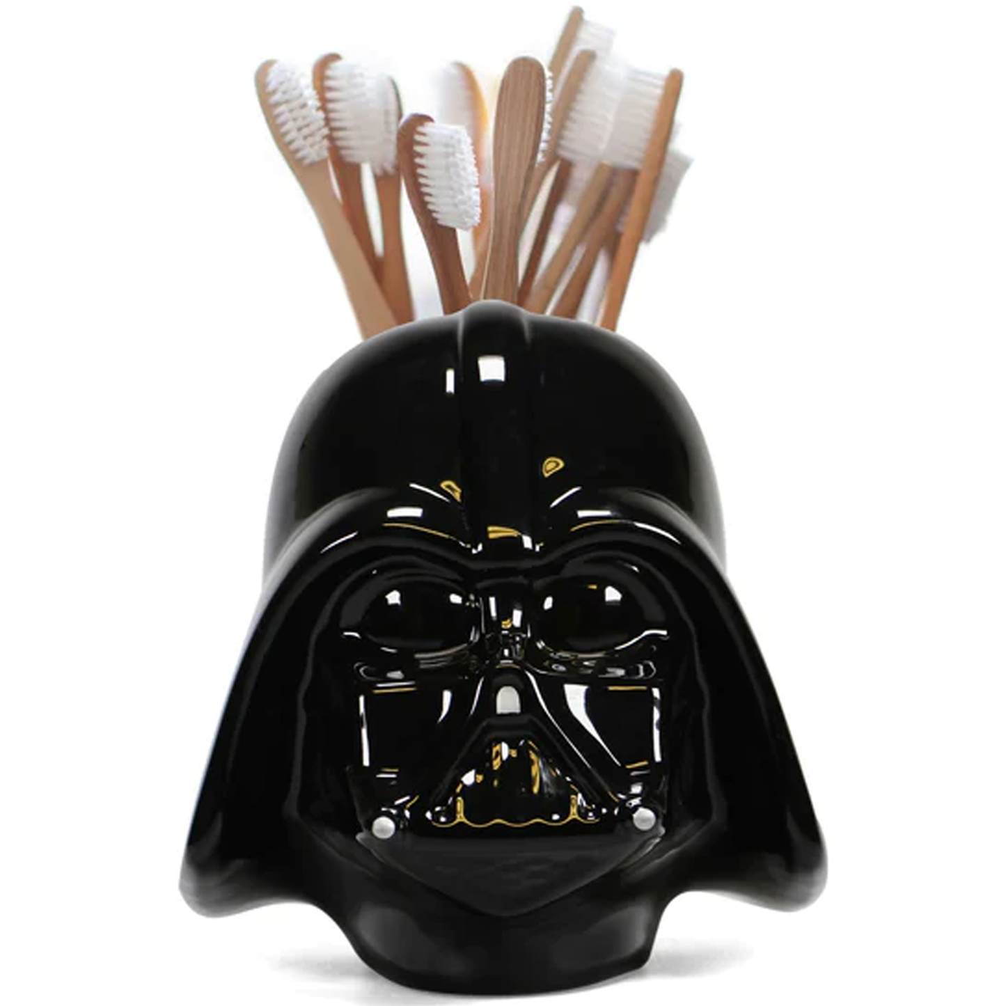 Star Wars Darth Vader Ceramic Wall Vase / Storage Organiser with Toothbrushes in | Happy Piranha