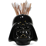 Star Wars Darth Vader Ceramic Wall Vase / Storage Organiser with Toothbrushes in | Happy Piranha