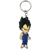 Vegeta Dragon Ball Z Rubber Keychain on a Chain | Happy Piranha