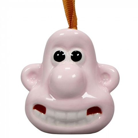 Wallace & Gromit - Wallace's Head Bauble Hanging Decoration | Happy Piranha