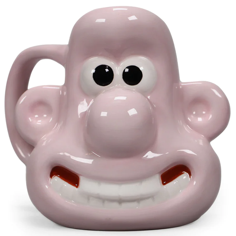 Wallace - Wallace & Gromit 3D Face Shaped Mug | Happy Piranha