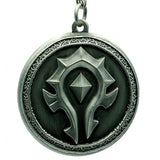 Word of Warcraft Horde Shield Metal Keychain Close Up | Happy Piranha