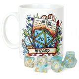 Dungeons and Dragons (DnD) Customisable Class (Wizard) Dice Mug | Happy Piranha