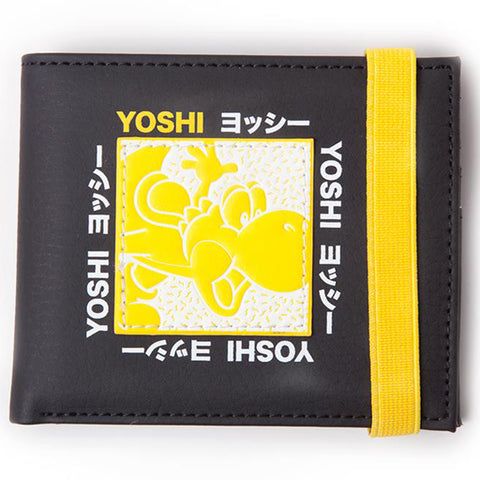 Super Mario Festival Yellow Yoshi Bifold Wallet | Happy Piranha