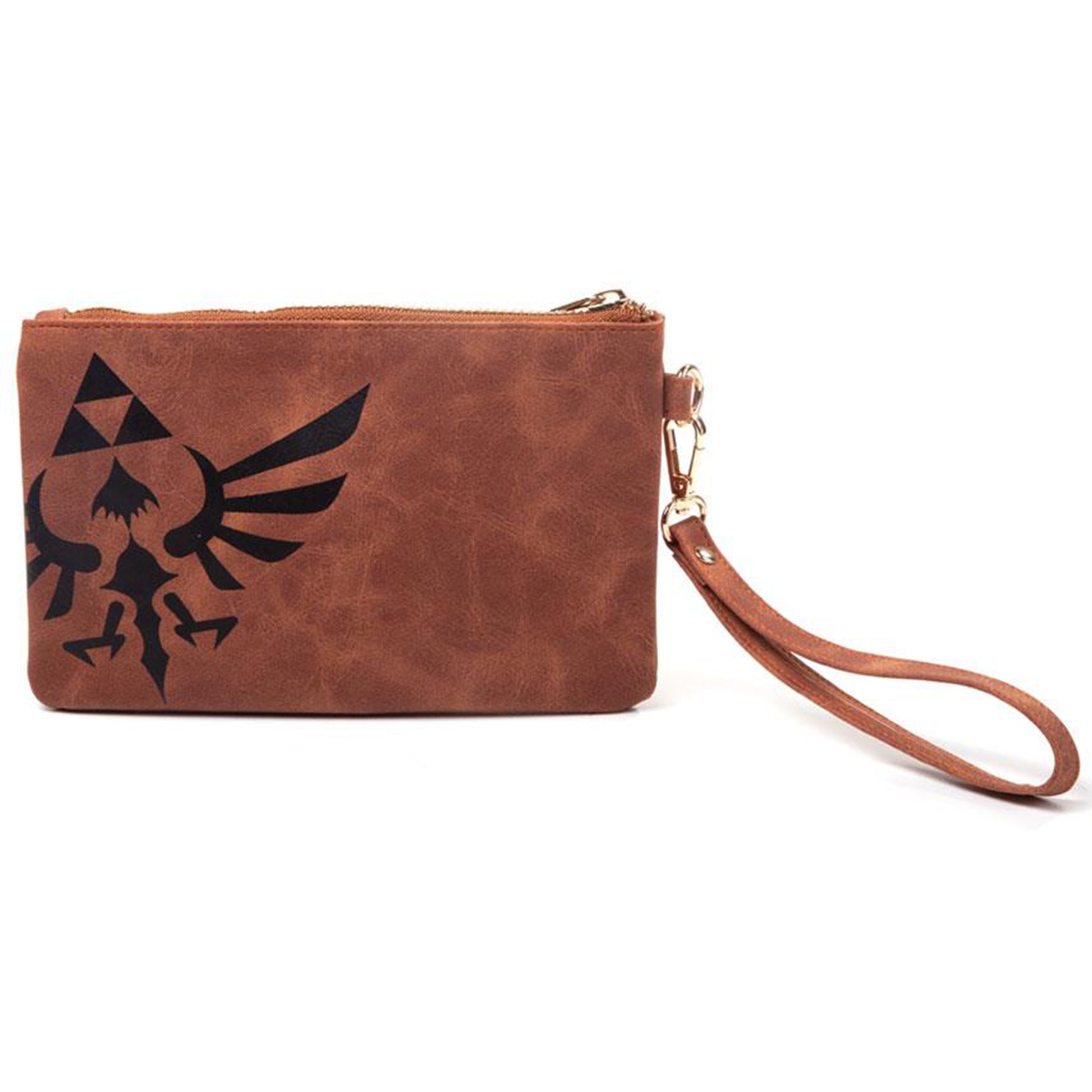 Legend of Zelda Rupees Clutch Purse/Bag Back Design With Triforce | Happy Piranha