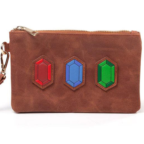Legend of Zelda Rupees Clutch Purse/Bag Front Design | Happy Piranha